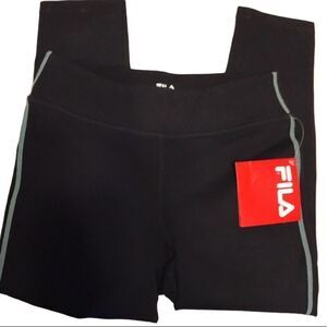 Fila Black Athletic Capris SMALL NWT